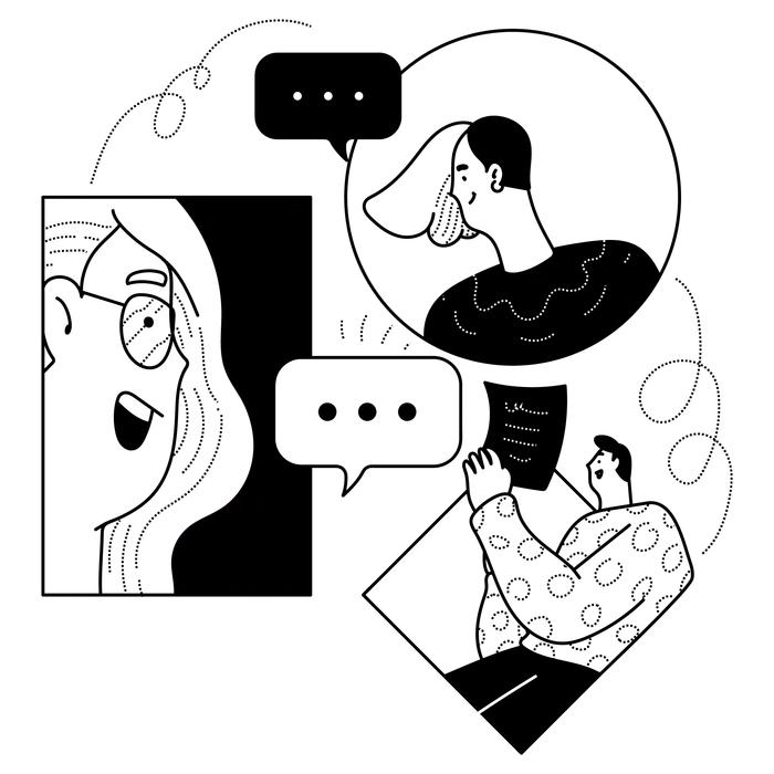 Illustration representant le lien social