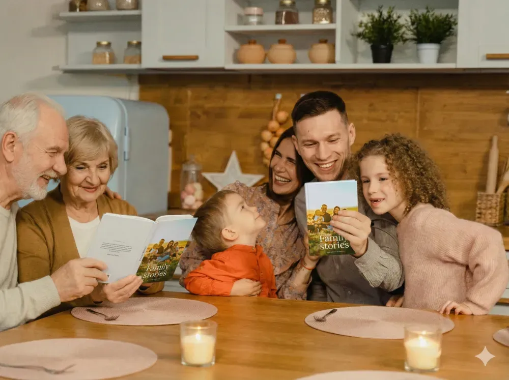 Printed family story example